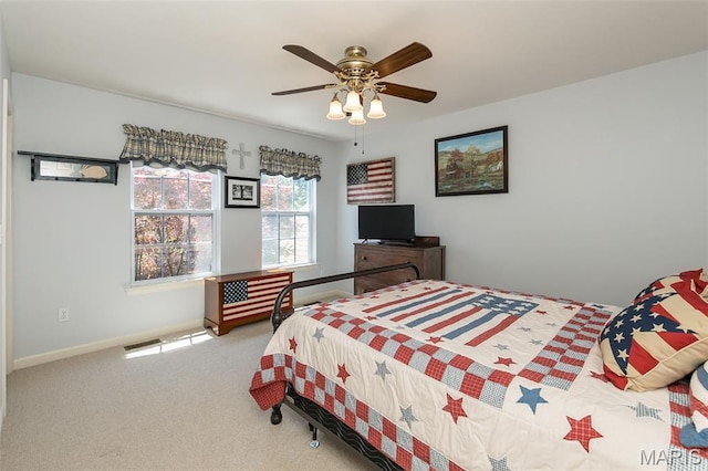 885 Morgan Rdg, High Ridge, MO 63049 - bedroom with carpet flooring and ceiling fan
