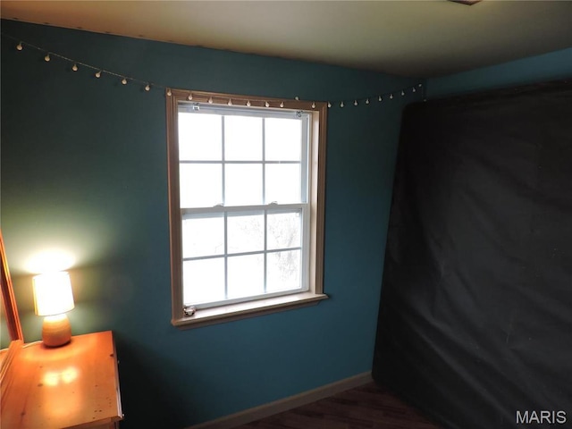 17 Martone St, Elsberry, MO 63343 - empty room with plenty of natural light, baseboards, and wood finished floors