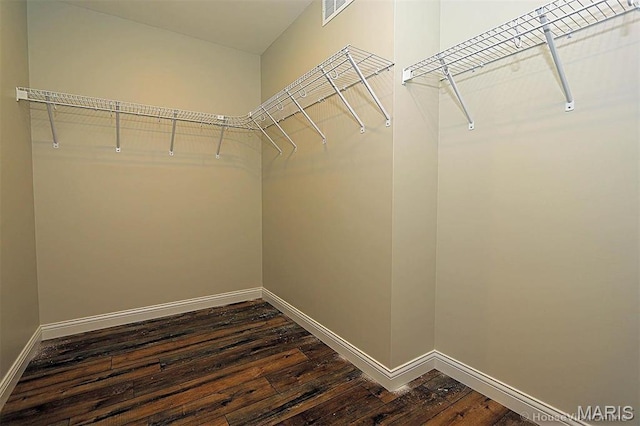 40 Butterfield, Farmington, MO 63640 - walk in closet with dark wood-style flooring