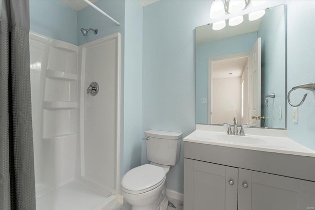 2537 Castle Pines Dr, Imperial, MO 63052 - full bathroom featuring a shower stall, toilet, and vanity