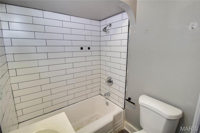 330 Grant St, Bethalto, IL 62010 - bathroom with toilet and shower / bathtub combination