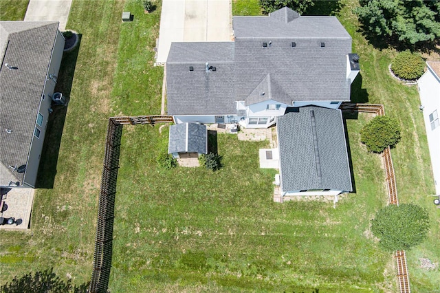 view from above of property