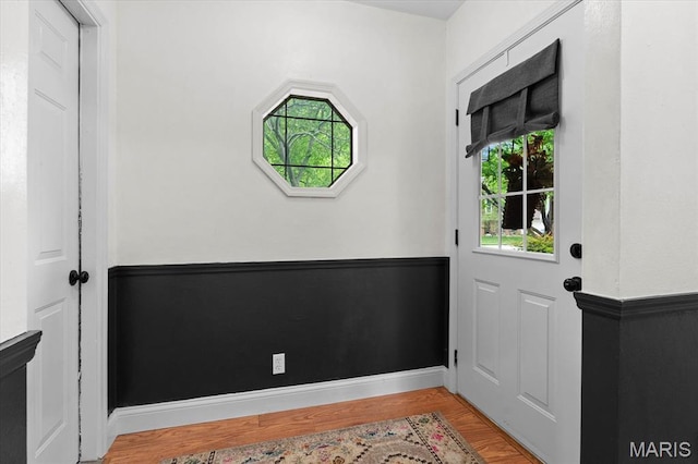800 N Smiley St, Ofallon, IL 62269 - doorway featuring wood finished floors and baseboards