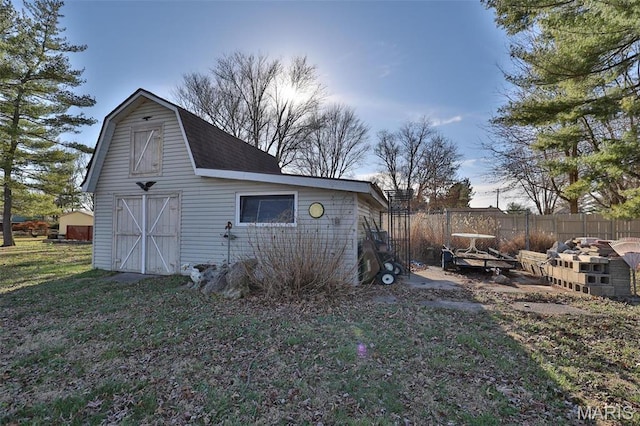 view of barn