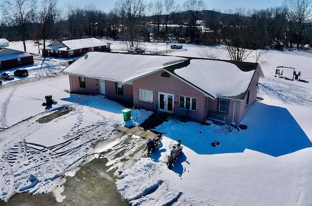 453 Cedar St, Bismarck, MO 63624 - view of snowy aerial view
