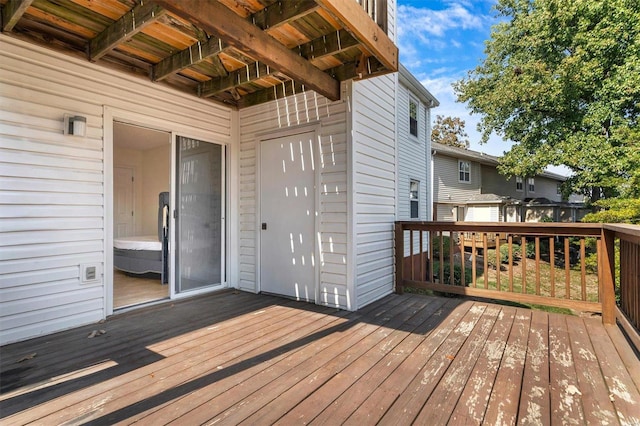 1418 Bluebird Ter, Saint Louis, MO 63144 - view of wooden deck