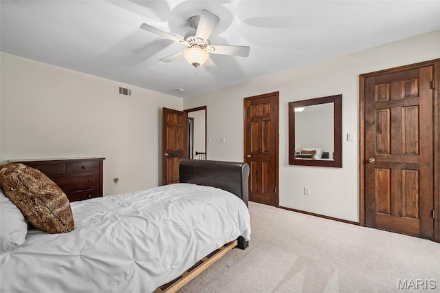 1578 Mason Knoll Rd, Town And Country, MO 63131 - bedroom with carpet floors, ceiling fan, and baseboards