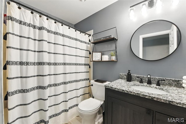 429 Arbor Meadow Ct, Ballwin, MO 63021 - full bathroom with toilet, vanity, and a shower with shower curtain