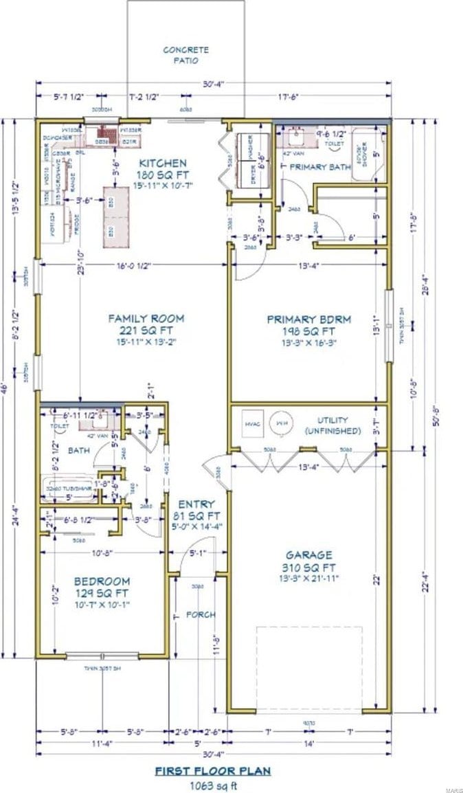 1201 Dawn Dr, Belleville, IL 62220 - room layout