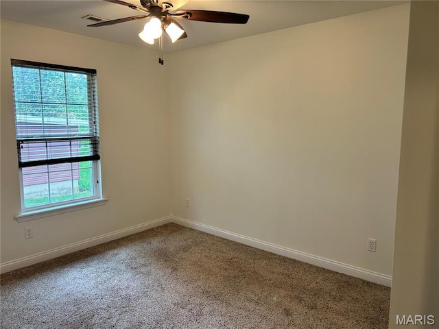 40 Pecan Tree Ln, Farmington, MO 63640 - carpeted empty room with a ceiling fan and baseboards