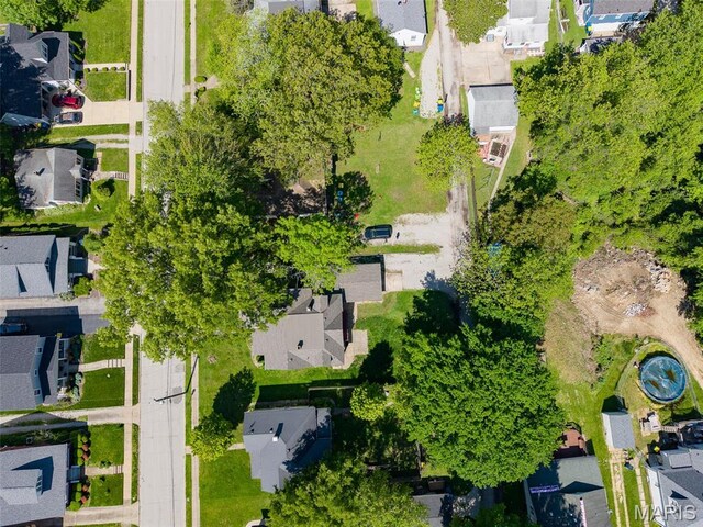 911 Grand Ave, Edwardsville, IL 62025 - aerial perspective of suburban area