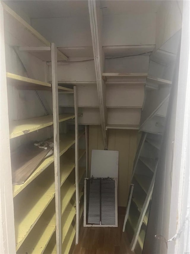 view of storage area