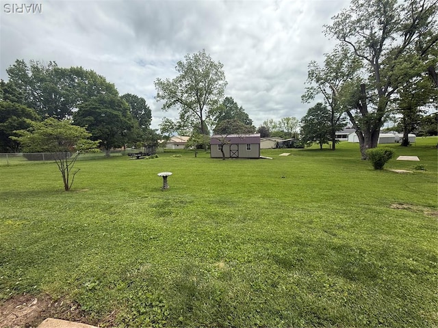134 Pine St, Farmington, MO 63640 - view of yard featuring an outdoor structure and a storage unit