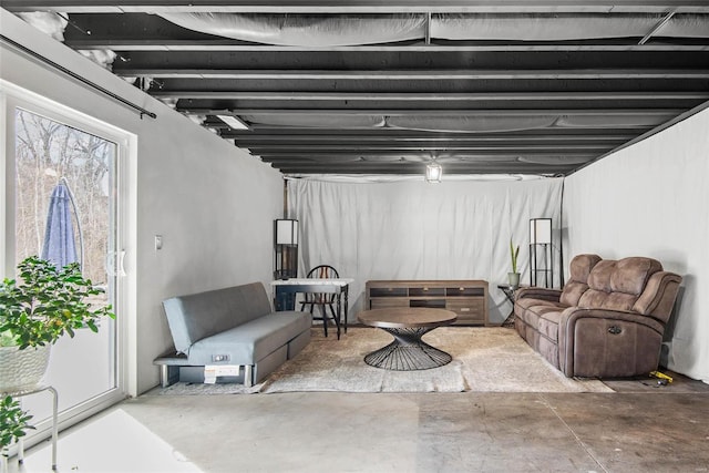 948 Half Moon, Caseyville, IL 62232 - living area featuring concrete flooring