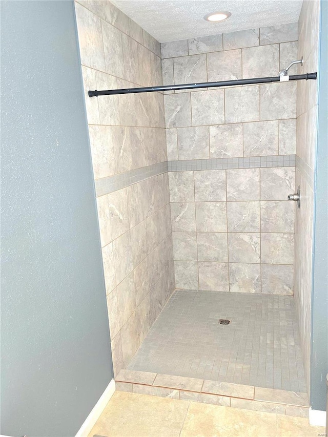 15872 Tundra St, Saint Robert, MO 65584 - full bath with a shower stall, baseboards, and a textured ceiling