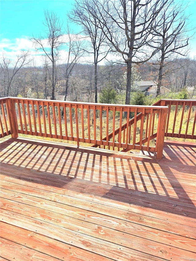 15872 Tundra St, Saint Robert, MO 65584 - view of wooden deck