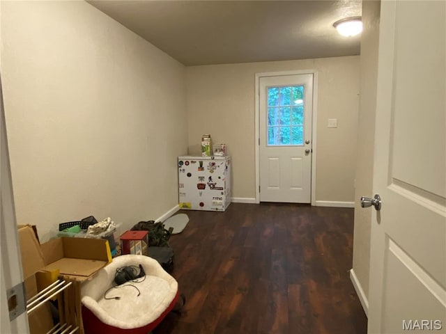 207 Navaho Dr, Cape Girardeau, MO 63701 - doorway featuring dark wood finished floors and baseboards