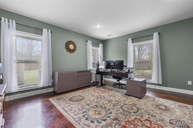 149 Windy Point Ave, Cape Girardeau, MO 63701 - home office with baseboards and recessed lighting