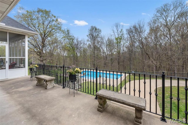 149 Windy Point Ave, Cape Girardeau, MO 63701 - view of patio / terrace with a sunroom