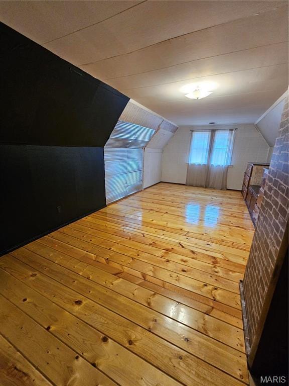 18480 State Route O, Rolla, MO 65401 - additional living space featuring lofted ceiling, hardwood / wood-style floors, and wooden walls
