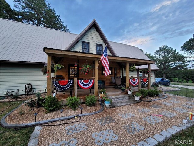 18480 State Route O, Rolla, MO 65401 - view of front facade featuring covered porch and metal roof
