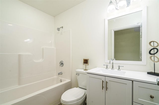 1510 N Mapleshade Rd, Cuba, MO 65453 - bathroom featuring toilet, vanity, and washtub / shower combination
