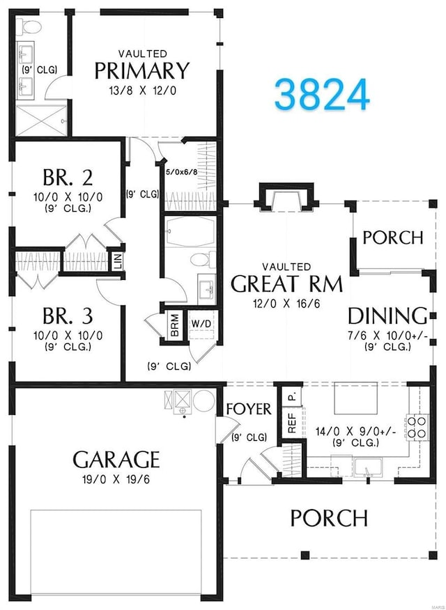 3824 B St, Granite City, IL 62040 - room layout