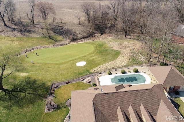 aerial view of property and surrounding area