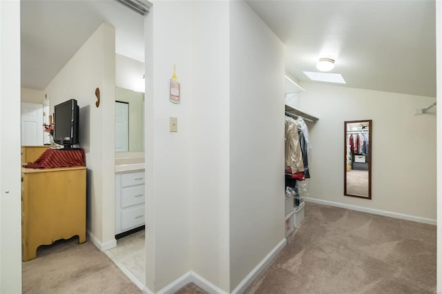 1611 Walpole Dr Unit C, Chesterfield, MO 63017 - corridor featuring light colored carpet and baseboards