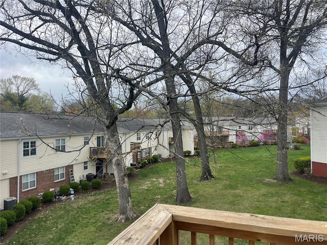 9167 Robin Ct, Saint Louis, MO 63144 - view of green lawn with a residential view and central AC unit