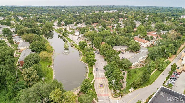 bird's eye view of a large body of water