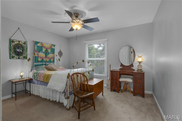 944 Millwood Dr, Saint Peters, MO 63376 - carpeted bedroom featuring baseboards and ceiling fan
