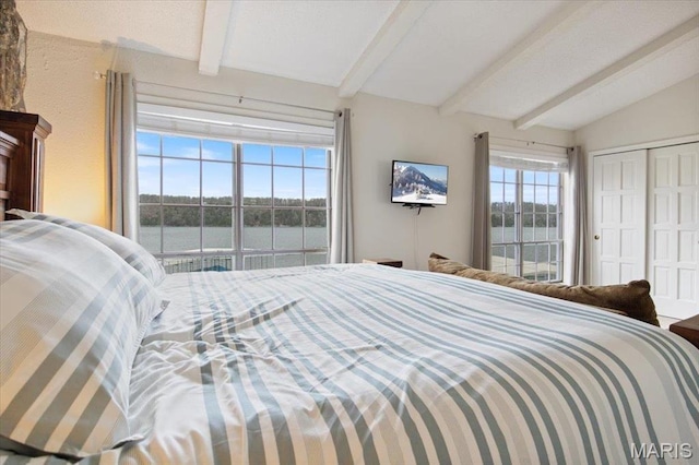 bedroom with a closet