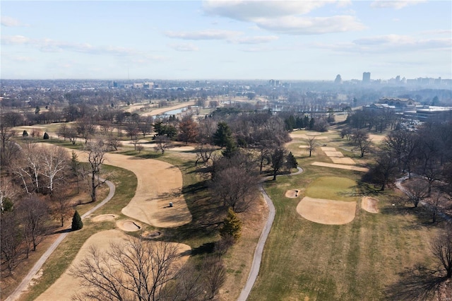 view of property location with a golf club