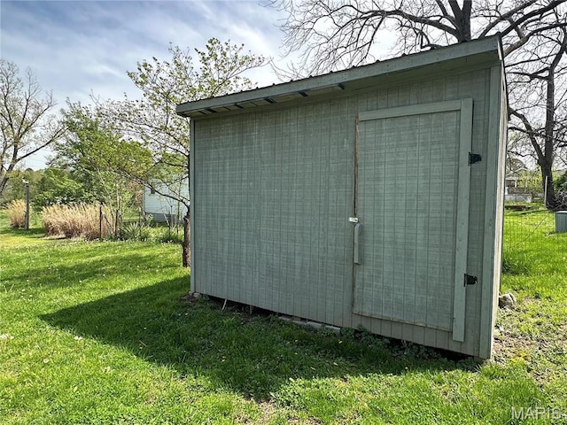 501 N Warfel St, Salem, MO 65560 - view of shed with central AC unit