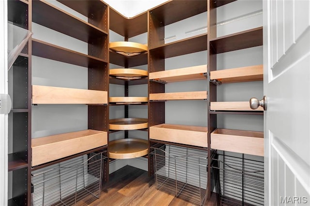 206 Willow Park Ct, Wentzville, MO 63385 - spacious closet featuring wood finished floors