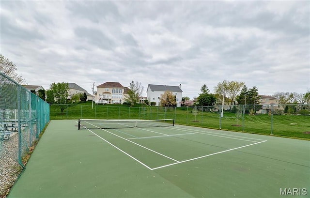 513 Upper Ridgepointe Ct, Lake St Louis, MO 63367 - view of tennis court featuring fence