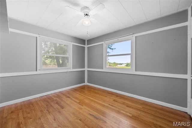 6541 SW Ave, Saint Louis, MO 63139 - empty room featuring wood finished floors and ceiling fan