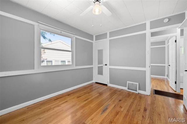6541 SW Ave, Saint Louis, MO 63139 - unfurnished bedroom featuring wood-type flooring and ceiling fan