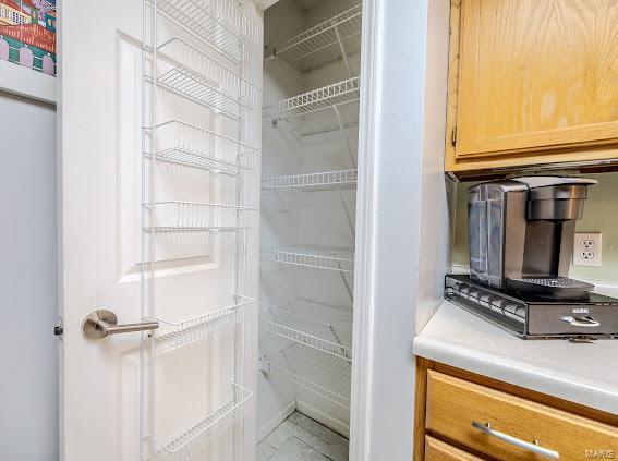 view of pantry