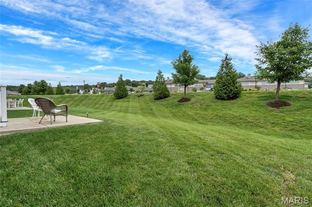 5374 Trailhead Ct, Eureka, MO 63025 - view of green lawn with a patio area