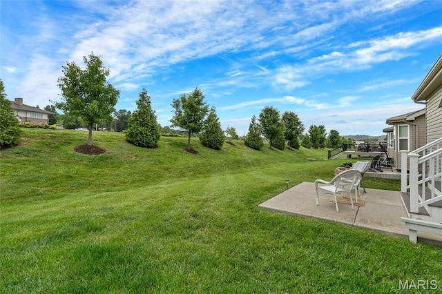 5374 Trailhead Ct, Eureka, MO 63025 - view of grassy yard with a patio area