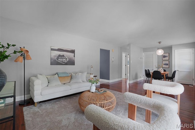 438 Rockview Dr, Saint Louis, MO 63129 - living area with wood finished floors