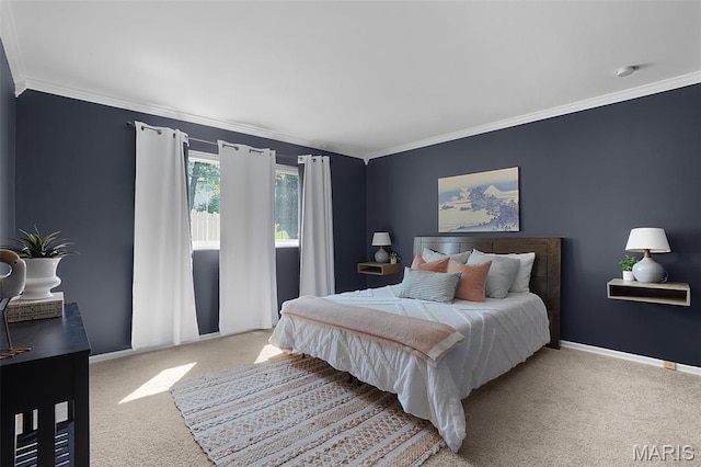 438 Rockview Dr, Saint Louis, MO 63129 - carpeted bedroom with crown molding