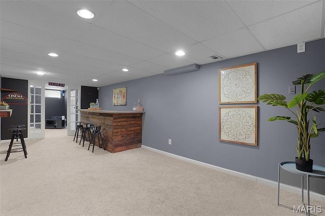 438 Rockview Dr, Saint Louis, MO 63129 - bar featuring carpet floors and baseboards
