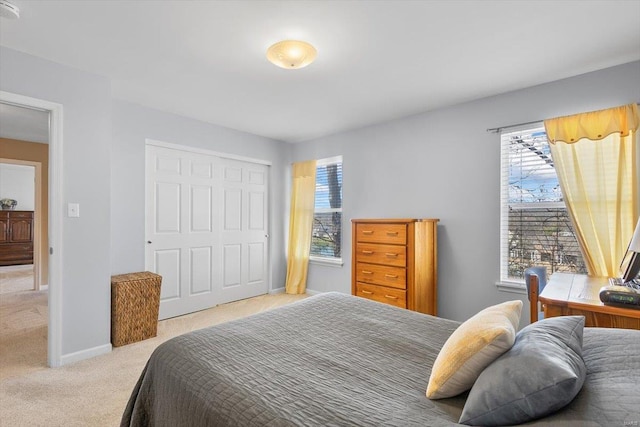 775 Vista Glen Ct, Eureka, MO 63025 - carpeted bedroom featuring multiple windows, a closet, and baseboards