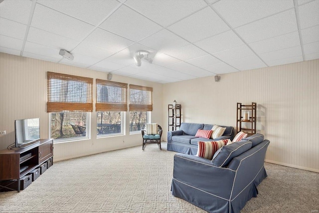 775 Vista Glen Ct, Eureka, MO 63025 - carpeted living area with a drop ceiling