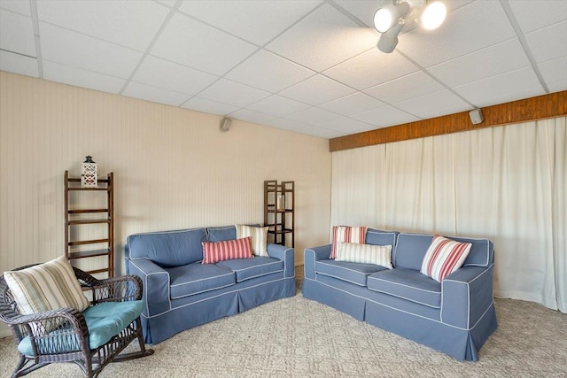 775 Vista Glen Ct, Eureka, MO 63025 - living room with carpet floors and a drop ceiling
