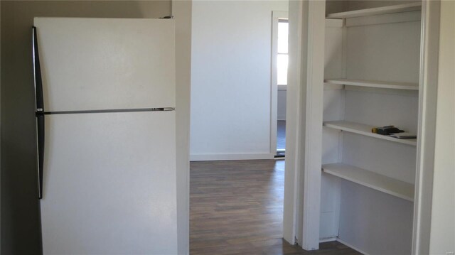 304 W 3rd St S, Mount Olive, IL 62069 - hall with dark wood finished floors