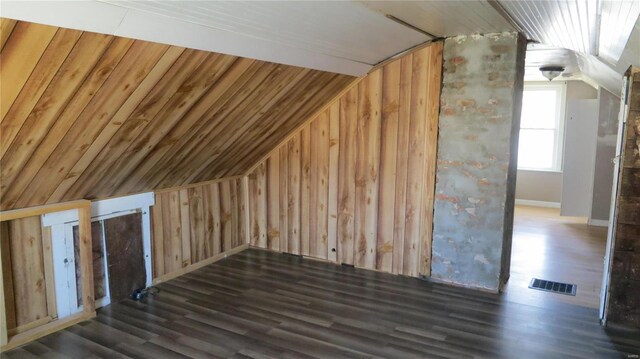 304 W 3rd St S, Mount Olive, IL 62069 - bonus room with vaulted ceiling and wood finished floors